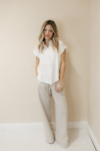 Elieo Top, White - The Red Thread Boutique