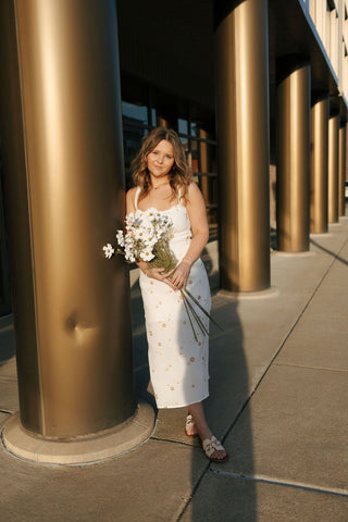 Embroidered Fabric Mini Dress *final sale - The Red Thread Boutique