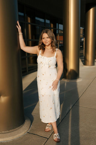 Embroidered Fabric Mini Dress *final sale - The Red Thread Boutique