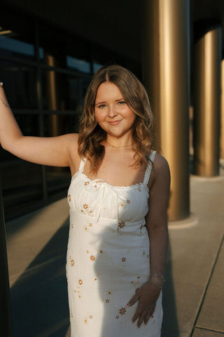 Embroidered Fabric Mini Dress *final sale - The Red Thread Boutique
