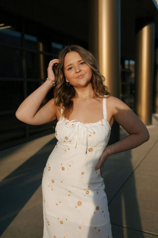 Embroidered Fabric Mini Dress *final sale - The Red Thread Boutique