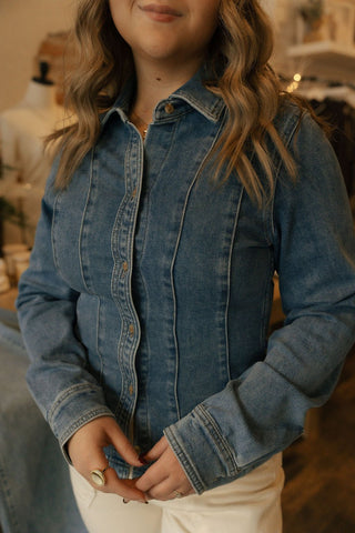 Estelle Shirt, Delphine Wash - The Red Thread Boutique