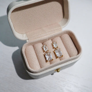 Evelina Earrings | Zircon Dangle Earrings - The Red Thread Boutique