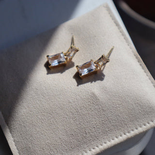 Evelina Earrings | Zircon Dangle Earrings - The Red Thread Boutique