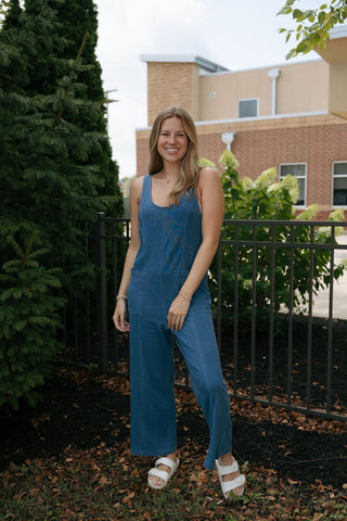 Everyday Jersey Denim Jumpsuit by Z Supply *final sale - The Red Thread Boutique