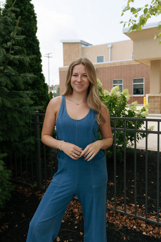 Everyday Jersey Denim Jumpsuit by Z Supply *final sale - The Red Thread Boutique