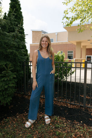 Everyday Jersey Denim Jumpsuit by Z Supply *final sale - The Red Thread Boutique