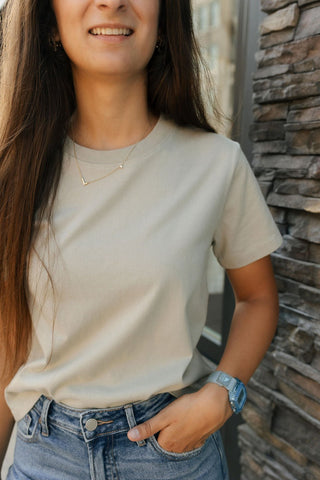 Everyday Tee, Moss - The Red Thread Boutique