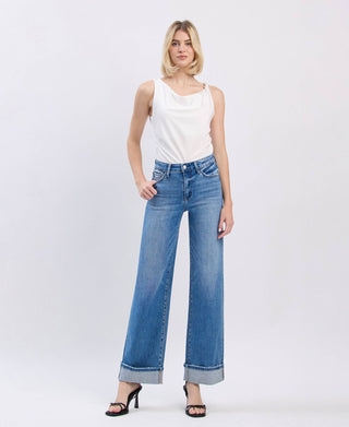 F5998 Cuffed Denim - The Red Thread Boutique