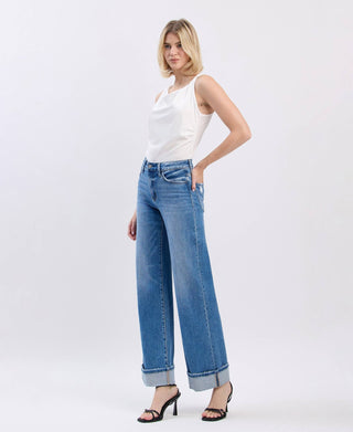 F5998 Cuffed Denim - The Red Thread Boutique