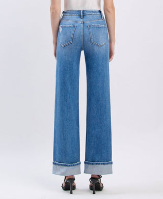 F5998 Cuffed Denim - The Red Thread Boutique
