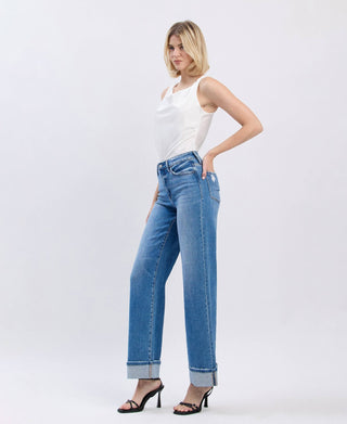 F5998 Cuffed Denim - The Red Thread Boutique