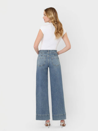 F9095 Trouser Hem Jeans - The Red Thread Boutique