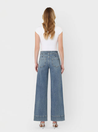 F9095 Trouser Hem Jeans - The Red Thread Boutique