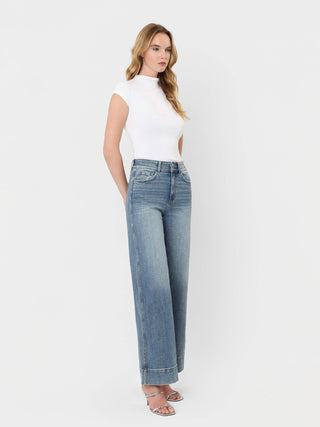 F9095 Trouser Hem Jeans - The Red Thread Boutique