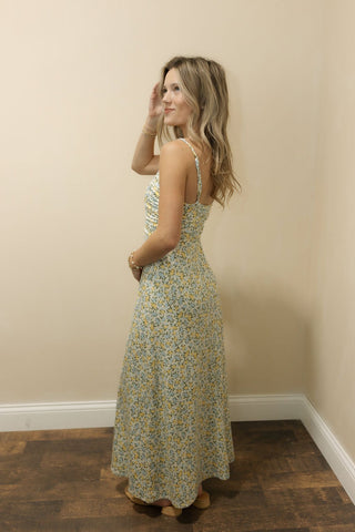 Faya Idra Ditsy Maxi Dress, Cloud by Z Supply - The Red Thread Boutique