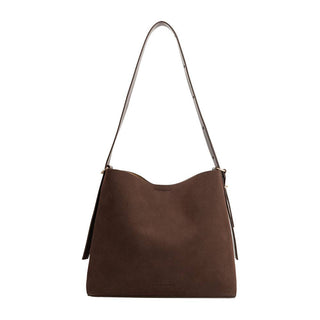 Stormie Espresso Recycled Vegan Suede Tote