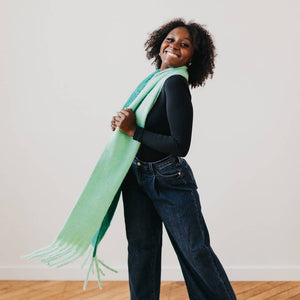 Easy Like Monday Morning Scarf: Green