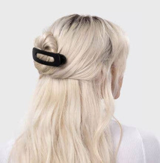 Flat Lay Claw Clip 2pc Flat - Black & Tort - The Red Thread Boutique