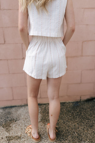 Floral Square Neck Set, Lt Taupe *final sale - The Red Thread Boutique