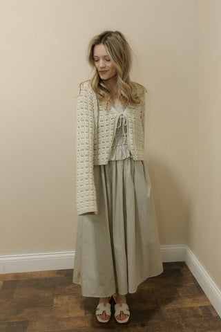 Flynn Cream Stripe Dress - The Red Thread Boutique