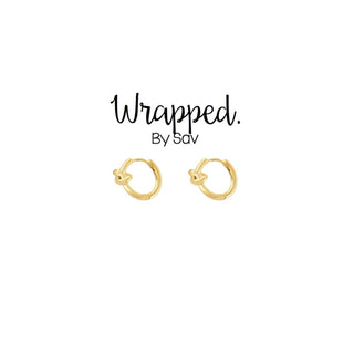 Front Knot Huggies: Gold - The Red Thread Boutique