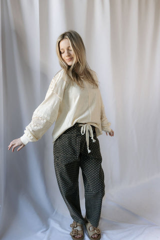 Georgia Lace Top, Cream - The Red Thread Boutique