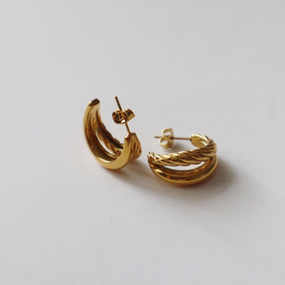 Gia Hoops | Double Hoop - The Red Thread Boutique