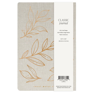 Gold Leaves Notes Journal - The Red Thread Boutique