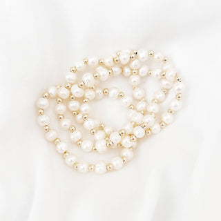 Golden Pearl Bracelet - The Red Thread Boutique