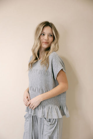 Good Feels Knit Set, Grey - The Red Thread Boutique