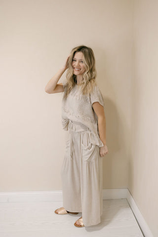 Good Feels Knit Set, Taupe - The Red Thread Boutique