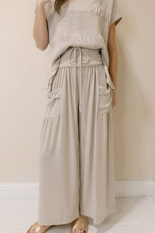 Good Feels Knit Set, Taupe - The Red Thread Boutique