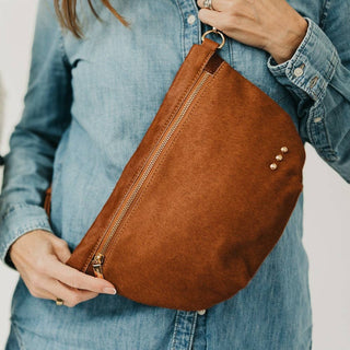 Hair On Hide Westlyn Bum Bag: Brown - The Red Thread Boutique