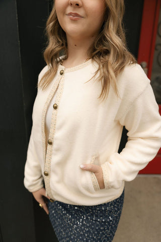 Halle Fleece Cardigan - The Red Thread Boutique