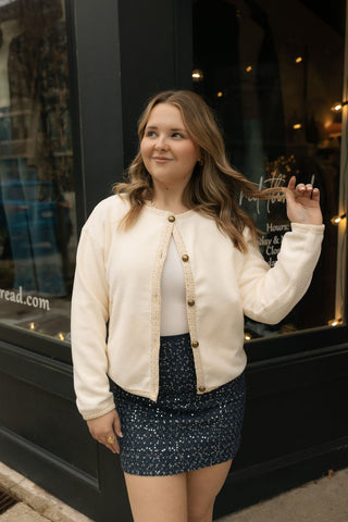 Halle Fleece Cardigan - The Red Thread Boutique