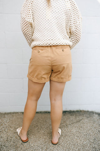 Harleigh Shorts, Khaki *final sale* - The Red Thread Boutique