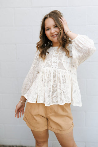 Harleigh Shorts, Khaki *final sale* - The Red Thread Boutique