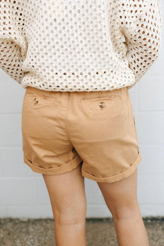 Harleigh Shorts, Khaki *final sale* - The Red Thread Boutique