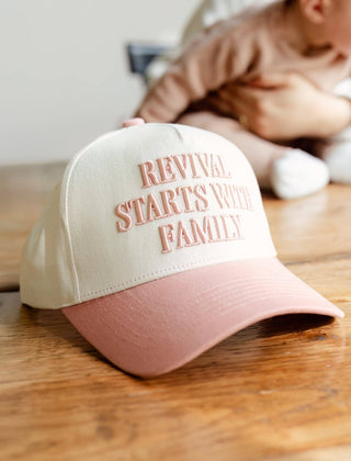 Hat: Revival Starts with Family: Pink - The Red Thread Boutique