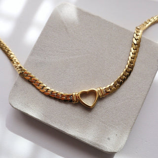 Heart Choker | Chunky Statement Necklace - The Red Thread Boutique