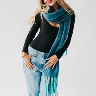 Helga Blanket Scarf: Tan - The Red Thread Boutique