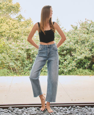 High Rise Barrel Jean - The Red Thread Boutique