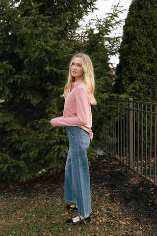 High Rise Cargo Pocket Wide Leg *final sale - The Red Thread Boutique