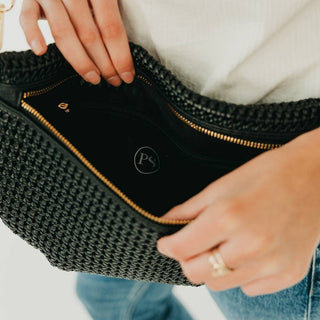 Hollow Westlyn Bum Bag: Black - The Red Thread Boutique