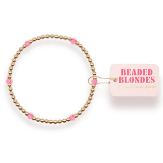 Hot Pink Poppi Bracelet: Standard 6.75 inch - The Red Thread Boutique