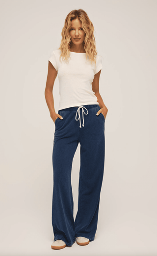 Hunter Knit Denim Pants, Indigo by Z Supply - The Red Thread Boutique