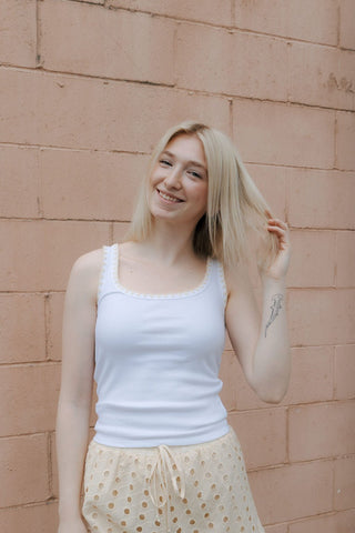 Jaidynn Rib Tank, Natural by Z Supply *final sale - The Red Thread Boutique