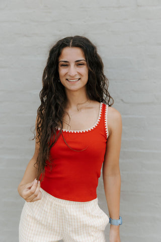 Jaidynn Rib Tank, Red by Z Supply *final sale - The Red Thread Boutique