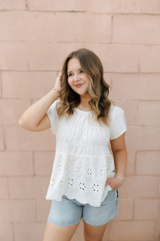 Jayme Shorts, Denim Stripe *Final Sale* - The Red Thread Boutique